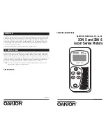 Oakton ION 5 Acorn Series Operating Instructions Manual предпросмотр