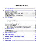 Предварительный просмотр 3 страницы Oakton Ion 6+ Instruction Manual