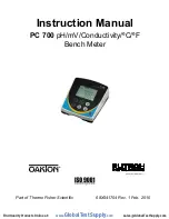 Предварительный просмотр 1 страницы Oakton PC 700 Instruction Manual