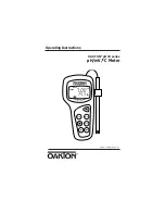 Oakton pH 10 Series Operating Instructions Manual preview