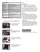 Preview for 4 page of Oakton TempTestr IR Specifications