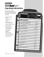 Oakton WD-35001-85 Tech Board Plus Operating Instructions Manual preview