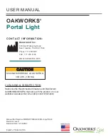 Preview for 4 page of OAKWORKS Spa Portal Light User Manual