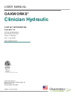 Preview for 32 page of OAKWORKS Clinician Hydraulic User Manual