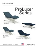 Preview for 1 page of OAKWORKS ProLuxe Electric Salon Top User Manual