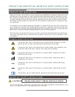 Preview for 4 page of OAKWORKS ProLuxe Electric Salon Top User Manual