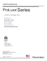 Предварительный просмотр 32 страницы OAKWORKS ProLuxe Series User Manual