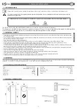 Предварительный просмотр 9 страницы O&O NIGHT&DAY.6 Instructions For Installation, Use And Maintenance Manual