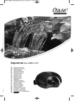 Oase Aquamax Eco 6000 12V Operating Instructions Manual preview