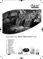 Oase Aquamax Eco 6000 CWS Operating Instructions Manual preview