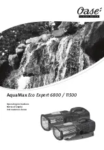 Oase AquaMax Eco Expert 6800 Operating Instructions Manual preview