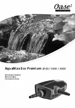 Предварительный просмотр 1 страницы Oase AquaMax Eco Premium 2000 Operating Instructions Manual