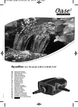 Oase AquaMax Eco Premium 6000 / 12000 / 12V Operating Instructions Manual preview