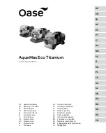 Oase AquaMax Eco Titanium 31000 Operating Instructions Manual preview