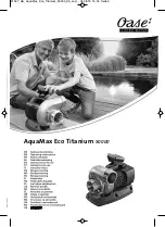 Oase AquaMax Eco Titanium 50000 Operating Instructions Manual предпросмотр