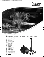 Oase Aquarius 1000 Operating Instructions Manual preview