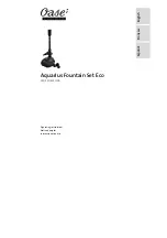 Oase Aquarius Fountain Set Eco 1100 Operating Instructions Manual preview