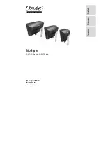 Preview for 1 page of Oase BioStyle 50 Operating Instructions Manual