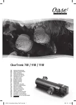 Oase ClearTronic 11 W Operating Instructions Manual предпросмотр