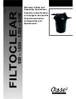 Preview for 1 page of Oase Filtoclear 3000 Warranty, Safety And Operating Instructions