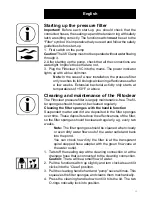 Preview for 13 page of Oase Filtoclear 3000 Warranty, Safety And Operating Instructions