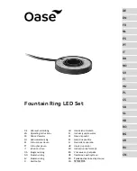 Oase Fountain Ring LED Set Operating Instructions Manual предпросмотр