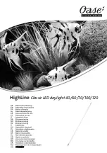 Предварительный просмотр 1 страницы Oase HighLine Classic LED daylight 100 Operating Instructions Manual