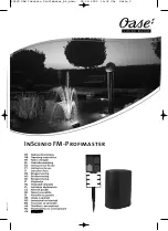 Oase InScenio FM-Profimaster Operating Instructions Manual preview