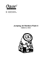 Oase Jumping Jet Rainbow Flash II DMX/02 Operating Instructions Manual preview