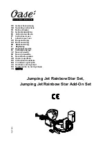 Oase Jumping Jet Rainbow Star Set Operating Instructions Manual preview