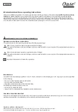 Preview for 3 page of Oase LunaLED Operating Instructions Manual