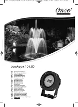 Предварительный просмотр 1 страницы Oase LunAqua 10 LED Operating Instructions Manual