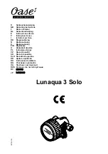 Предварительный просмотр 1 страницы Oase Lunaqua 3 Solo Operating Instructions Manual