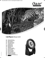 Oase LunAqua Classic LED Set 1 Operating Instructions Manual preview