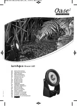 Preview for 1 page of Oase LunAqua Power LED Series Operating Instructions Manual