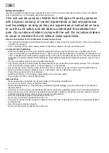 Preview for 8 page of Oase LunAqua Terra Operating Instructions Manual