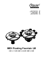 Oase MIDI Floating Fountain LM Operating Instructions Manual preview