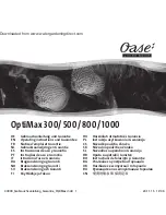 Preview for 1 page of Oase OptiMax 300 Operating Instructions Manual