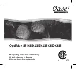 Предварительный просмотр 1 страницы Oase OptiMax 85i Operating Instructions Manual