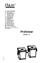 Oase Proficlear Module 1 Operating Instructions Manual предпросмотр