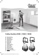 Oase promax cleardrain 11000 Operating Instructions Manual preview