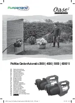 Oase ProMax Garden Automatic 3500 Operating Instructions Manual preview