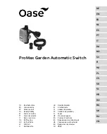 Oase ProMax Garden Automatic Switch Manual предпросмотр