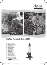 Предварительный просмотр 1 страницы Oase ProMax Pressure Cistern 6000/6 Operating Instructions Manual