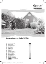 Oase ProMax Pressure Well 6500/10 Operating Instructions Manual preview