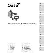 Oase ProMax Operating Instructions Manual preview