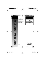 Предварительный просмотр 1 страницы Oase USP 402W Directions For Use Manual