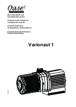 Preview for 1 page of Oase Varionaut 1 Warranty, Safety And Operating Instructions