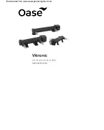 Preview for 1 page of Oase Vitronic 11 W Operating Instructions Manual