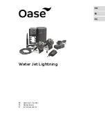 Oase Water Jet Lightning Operating Instructions Manual preview